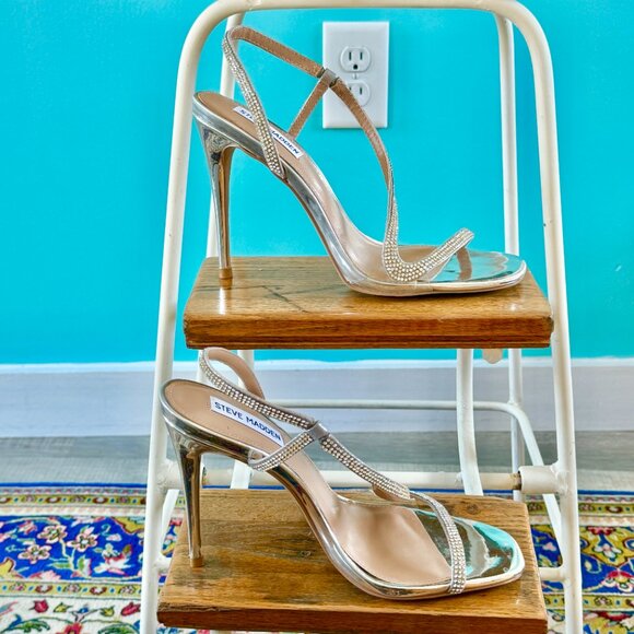 Steve Madden Natalia-R Sandal in Rhinestone (size 8.5) - Picture 3 of 12